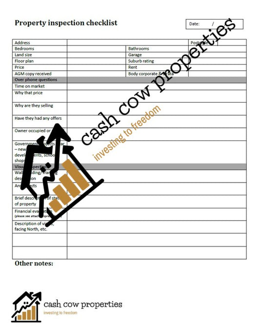 Property Inspection Checklist